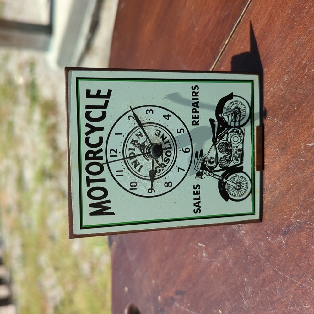 2003 Motorcycle Match Box Clock